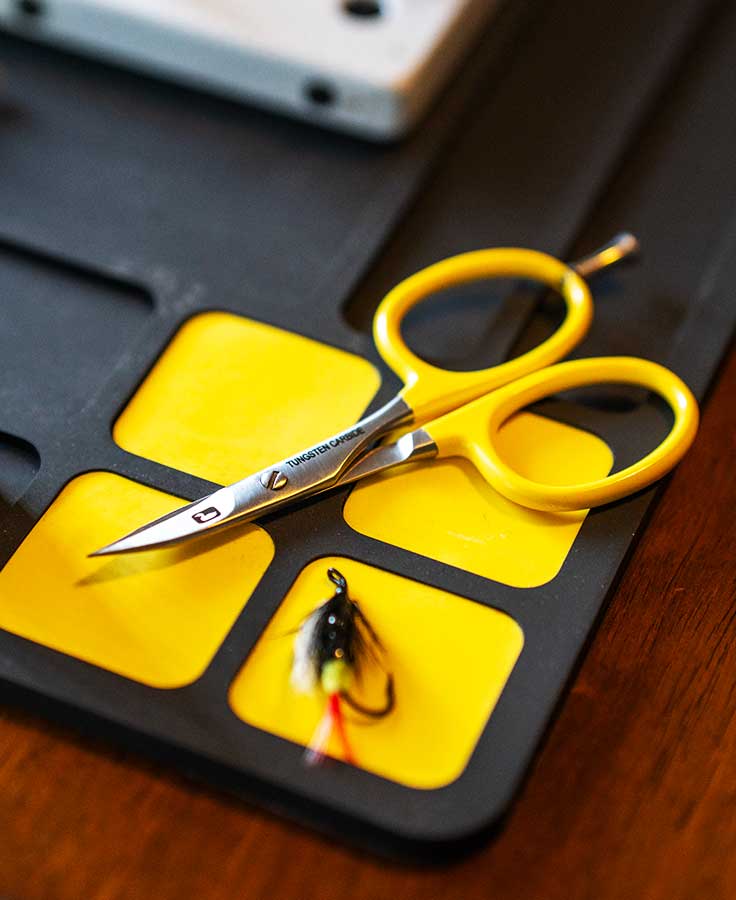 Tungsten Carbide Curved All Purpose Scissors w/ Precision Peg
