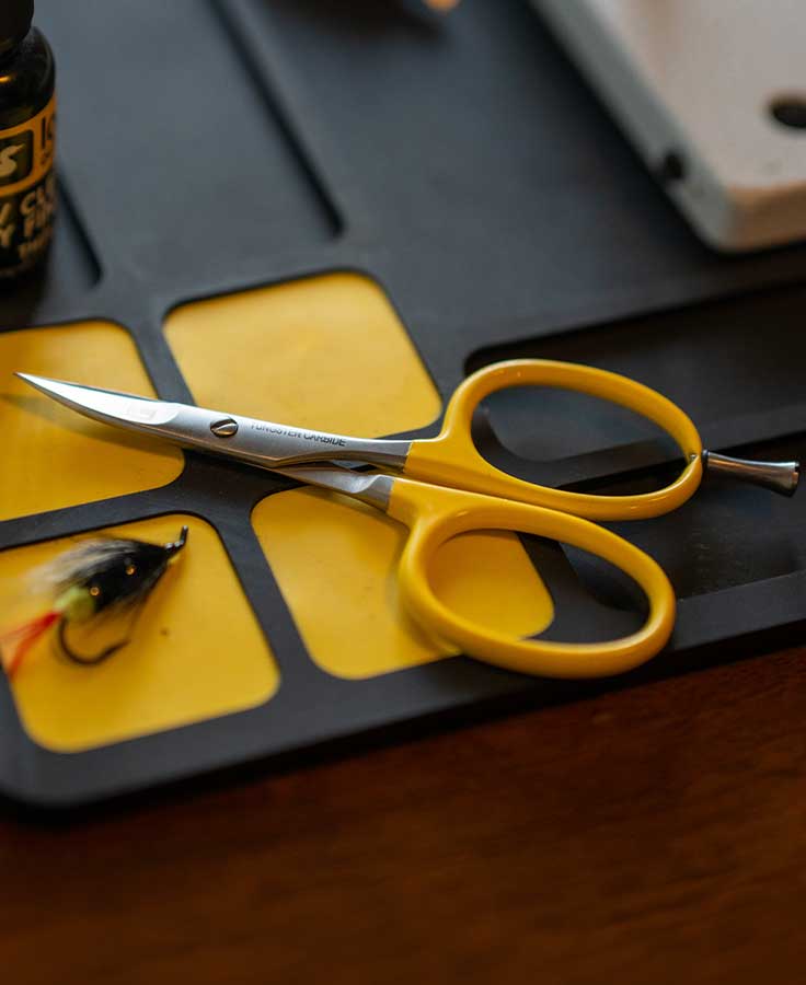 Tungsten Carbide Curved All Purpose Scissors w/ Precision Peg