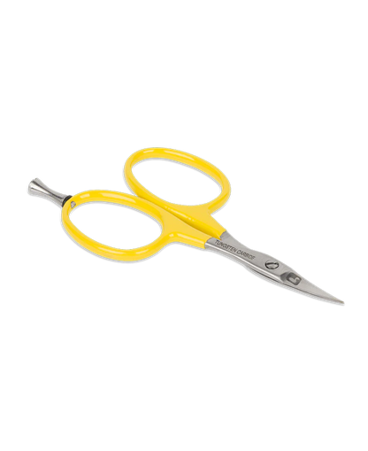 Tungsten Carbide Curved Micro Tip Scissors w/ Precision Peg